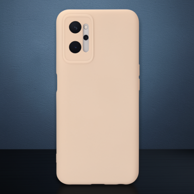 Realme 9i 4g Kılıf Nano İçi Kadife Silikon - Pudra