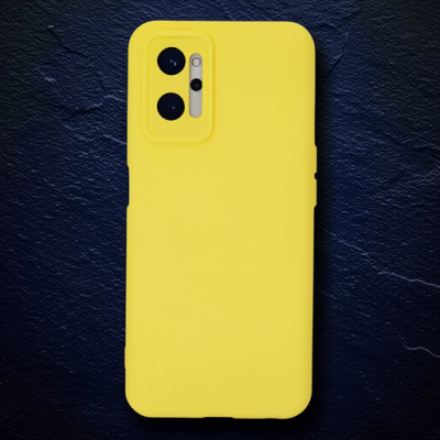 Realme 9i 4g Kılıf Nano İçi Kadife Silikon - Sarı