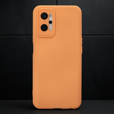 Realme 9i 4g Kılıf Nano İçi Kadife Silikon - Turuncu