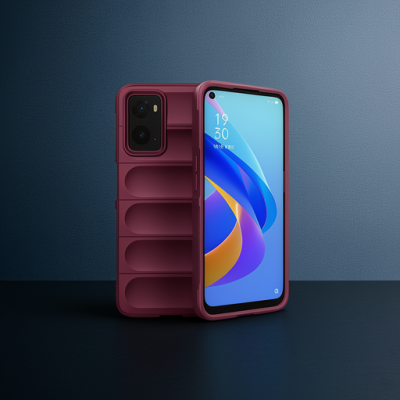 Realme 9i 4g Kılıf Optimum Silikon - Bordo