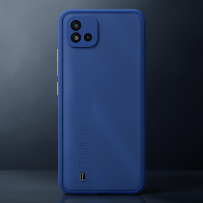 Realme C11 2021 Kılıf Montreal Silikon Kapak - Lacivert