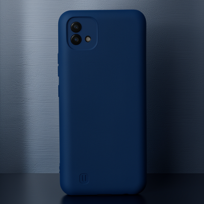 Realme C11 2021 Kılıf Nano İçi Kadife Silikon - Lacivert