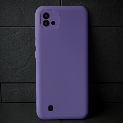Realme C11 2021 Kılıf Nano İçi Kadife Silikon - Mor