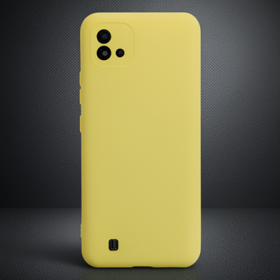 Realme C11 2021 Kılıf Nano İçi Kadife Silikon - Sarı