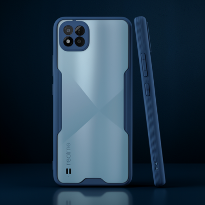 Realme C11 2021 Kılıf Platin Silikon - Lacivert