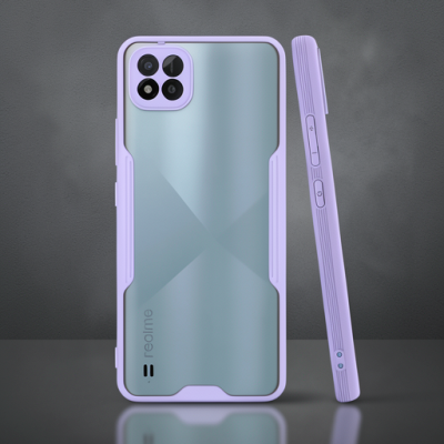 Realme C11 2021 Kılıf Platin Silikon - Lila