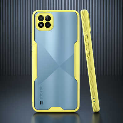 Realme C11 2021 Kılıf Platin Silikon - Sarı