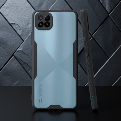Realme C11 2021 Kılıf Platin Silikon - Siyah