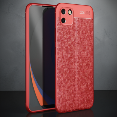 Realme C11 Kılıf Auto Focus Kapak - Kırmızı