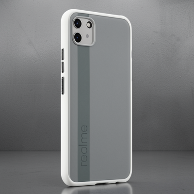 Realme C11 Kılıf Miami Şeffaf Silikon - Şeffaf