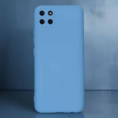 Realme C11 Kılıf Nano İçi Kadife Silikon - Mavi