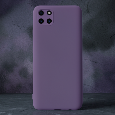 Realme C11 Kılıf Nano İçi Kadife Silikon - Mor