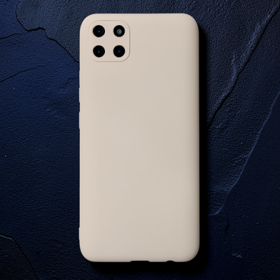 Realme C11 Kılıf Nano İçi Kadife Silikon - Pudra