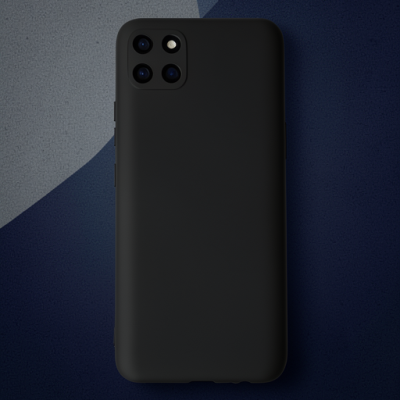 Realme C11 Kılıf Nano İçi Kadife Silikon - Siyah