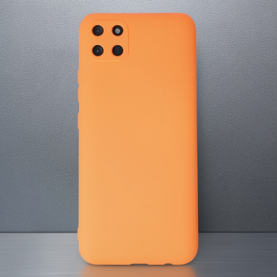 Realme C11 Kılıf Nano İçi Kadife Silikon - Turuncu