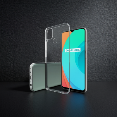 Realme C15 Kılıf Lüx Şeffaf Silikon