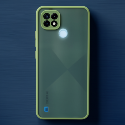 Realme C21 Kılıf Montreal Silikon Kapak - Açık Yeşil