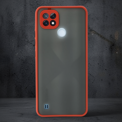 Realme C21 Kılıf Montreal Silikon Kapak - Kırmızı