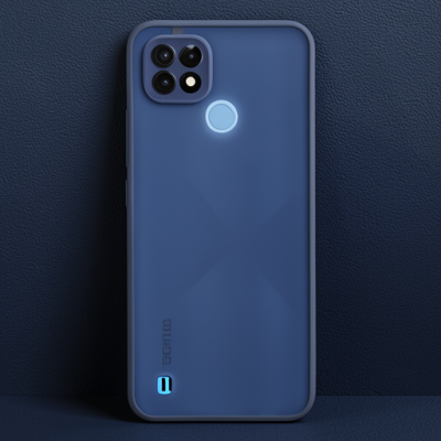 Realme C21 Kılıf Montreal Silikon Kapak - Lacivert
