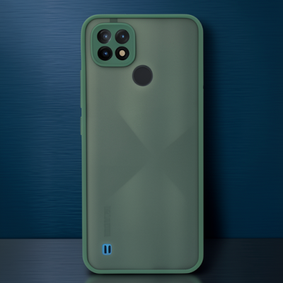 Realme C21 Kılıf Montreal Silikon Kapak - Yeşil