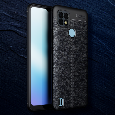 Realme C25 Kılıf Auto Focus Kapak - Siyah