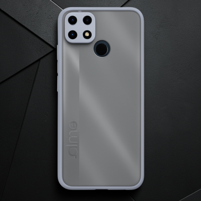 Realme C25 Kılıf Montreal Silikon Kapak - Gri