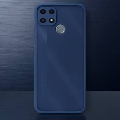 Realme C25 Kılıf Montreal Silikon Kapak - Lacivert