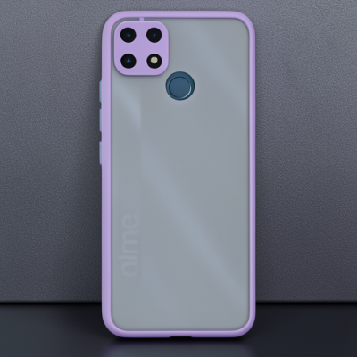 Realme C25 Kılıf Montreal Silikon Kapak - Mor