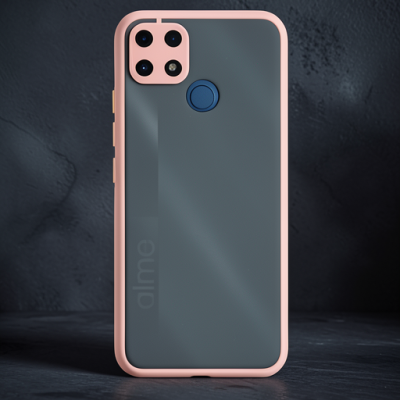 Realme C25 Kılıf Montreal Silikon Kapak - Pembe