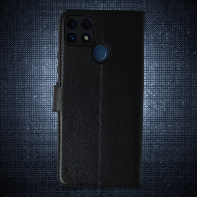 Realme C25 Kılıf Trend S Plus Kapaklı Kılıf - Siyah