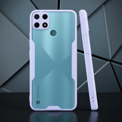 Realme C25y Kılıf Platin Silikon - Lila