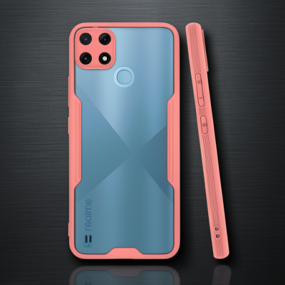 Realme C25y Kılıf Platin Silikon - Pembe
