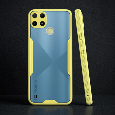 Realme C25y Kılıf Platin Silikon - Sarı
