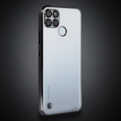 Realme C25y Kılıf Razer Lensli Silikon - Siyah