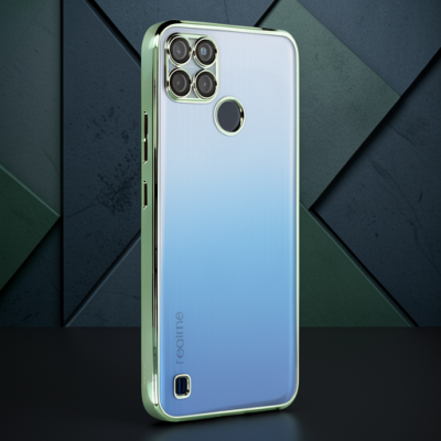 Realme C25y Kılıf Razer Lensli Silikon - Yeşil