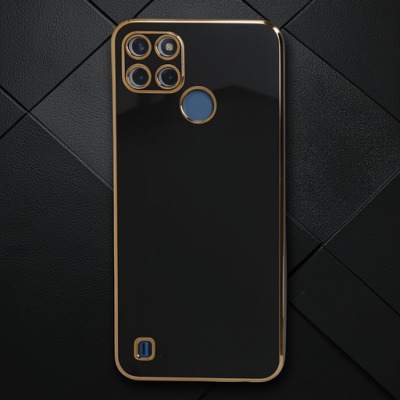 Realme C25y Kılıf Volet Silikon - Siyah