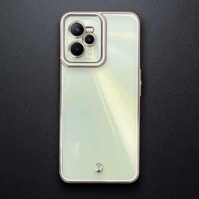 Realme C35 Kılıf Liva Lens Silikon - Beyaz