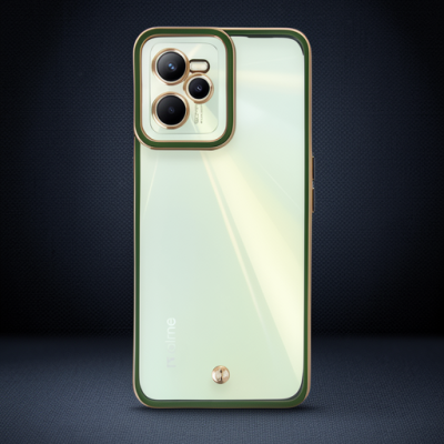 Realme C35 Kılıf Liva Lens Silikon - Yeşil