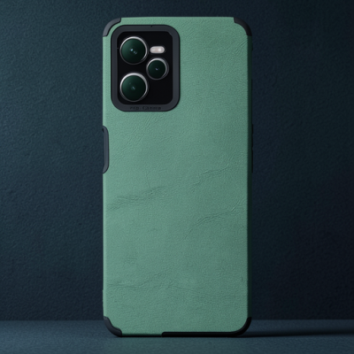 Realme C35 Kılıf Loop Deri Silikon - Yeşil