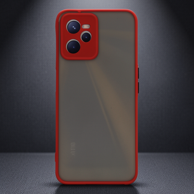 Realme C35 Kılıf Montreal Silikon Kapak - Kırmızı