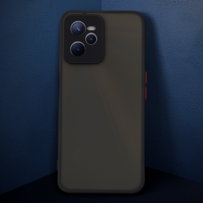Realme C35 Kılıf Montreal Silikon Kapak - Siyah