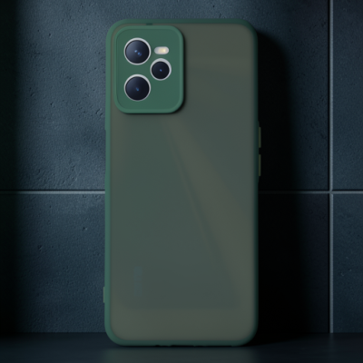 Realme C35 Kılıf Montreal Silikon Kapak - Yeşil