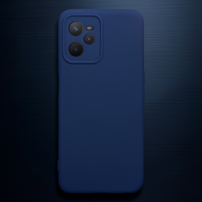 Realme C35 Kılıf Nano İçi Kadife Silikon - Lacivert