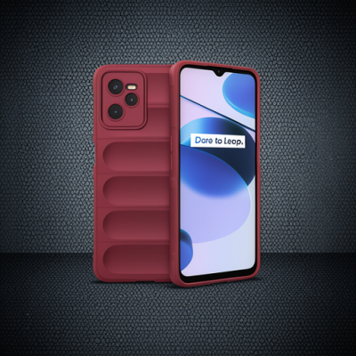 Realme C35 Kılıf Optimum Silikon - Bordo