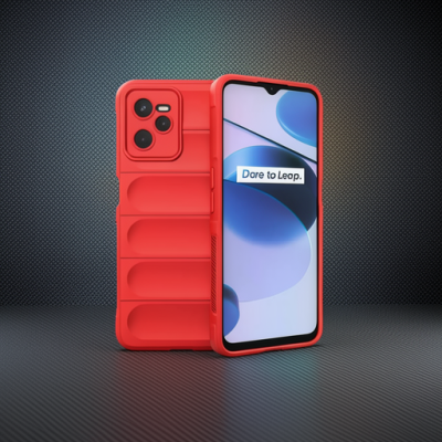 Realme C35 Kılıf Optimum Silikon - Kırmızı