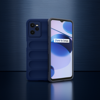 Realme C35 Kılıf Optimum Silikon - Lacivert