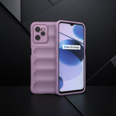 Realme C35 Kılıf Optimum Silikon - Mor
