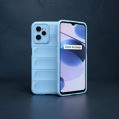 Realme C35 Kılıf Optimum Silikon - Sky Blue