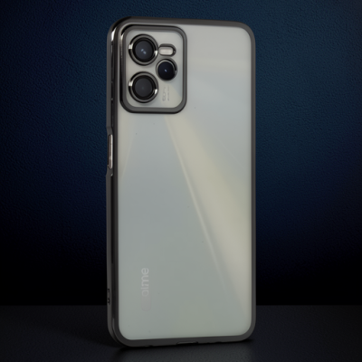 Realme C35 Kılıf Razer Lensli Silikon - Siyah