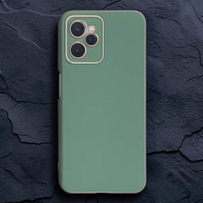 Realme C35 Kılıf Volet Silikon - Açık Yeşil